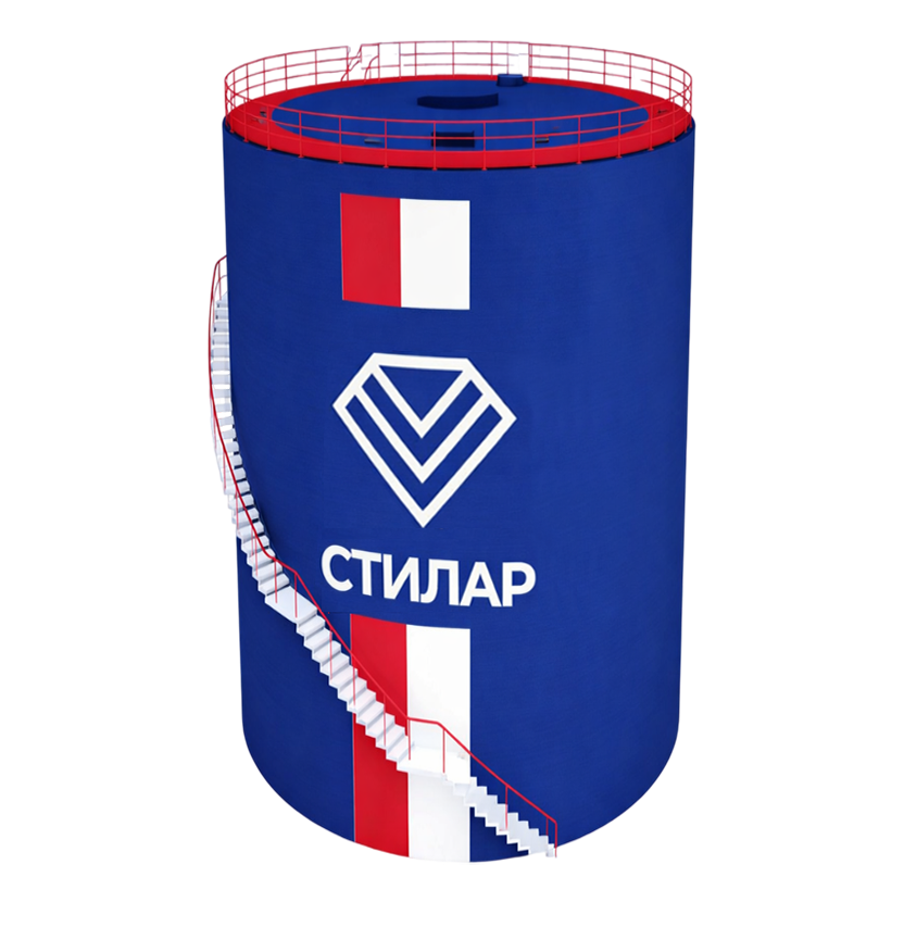 Цельносварной резервуар РВС аварийного запаса воды 15 м³ от завода-производителя