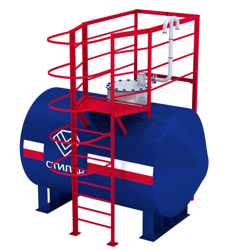 Горизонтальный резервуар РГСН для битума 15 м³ от завода-производителя