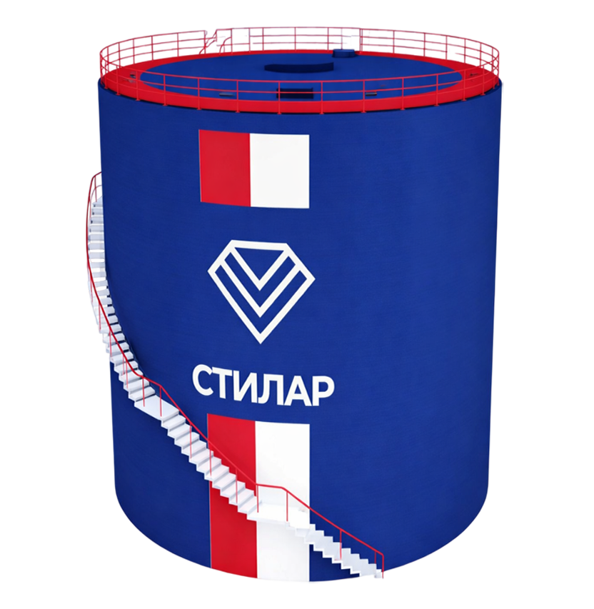 Цельносварной резервуар РВС для нефтепродуктов 150 м³ от завода-производителя